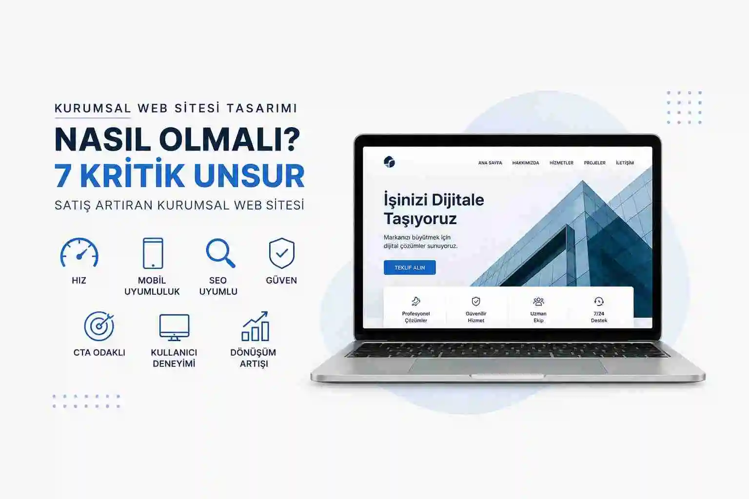 Kurumsal Web Sitesi Tasarımı Nasıl Olmalı? Satış Artıran 7 Kritik Unsur